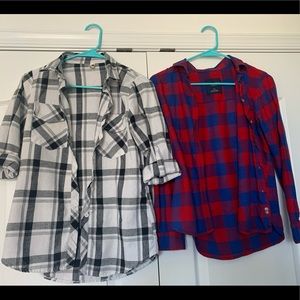 Plaid button ups